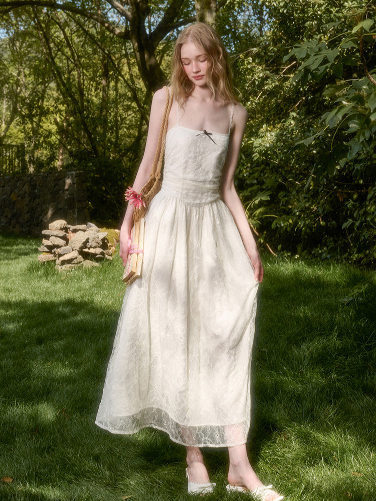 Lace Sequin Camisole Dress