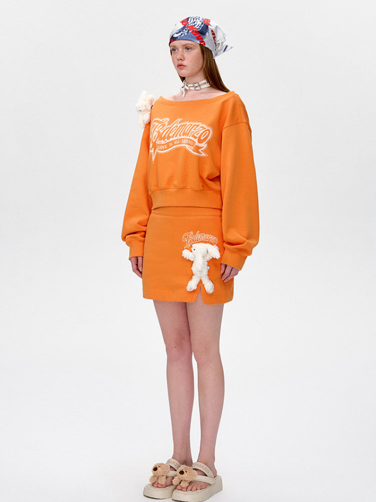 Side Slit A-Line Skirt