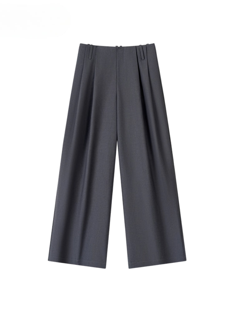 Waist-relaxed Wide-leg Suit Pants