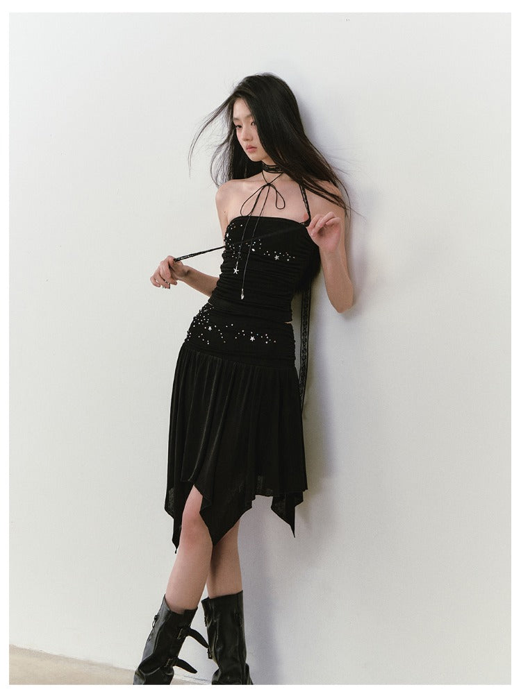 Star Beaded Ruffled Bandeau & Skirt Set