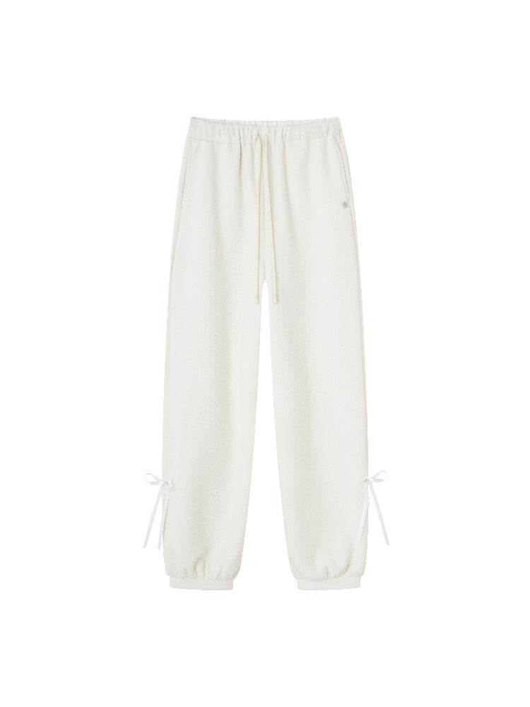 Fleece Cuffed Lantern Casual Pants
