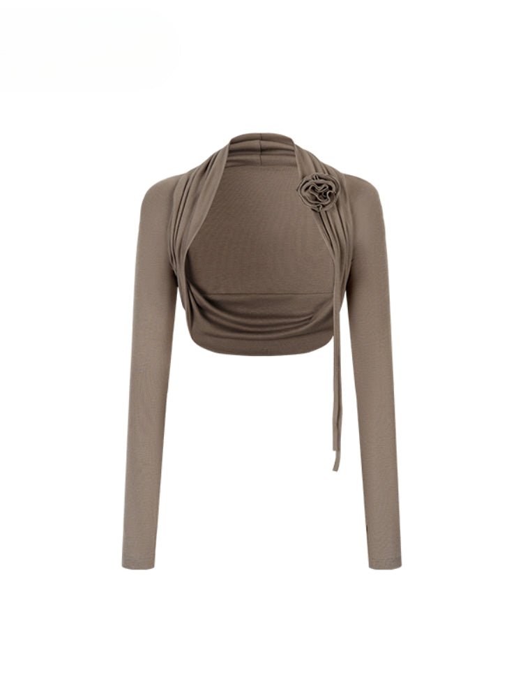 3D Flowers Lyocell Vest Coat