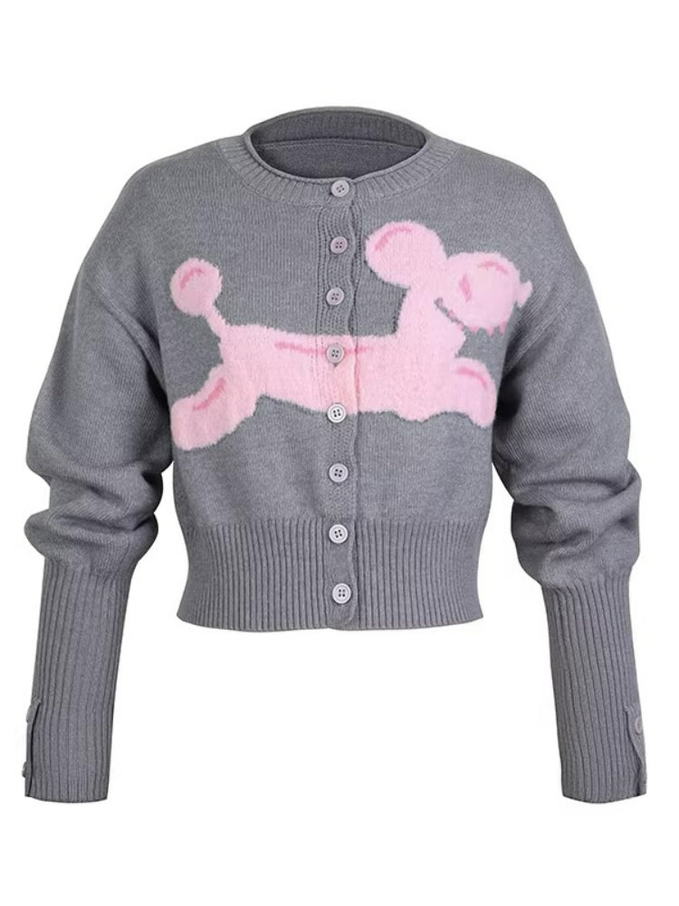 Puppy Knit Cardigan