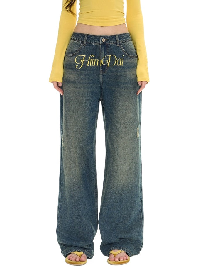 Relaxed Vintage Wide-Leg Jeans