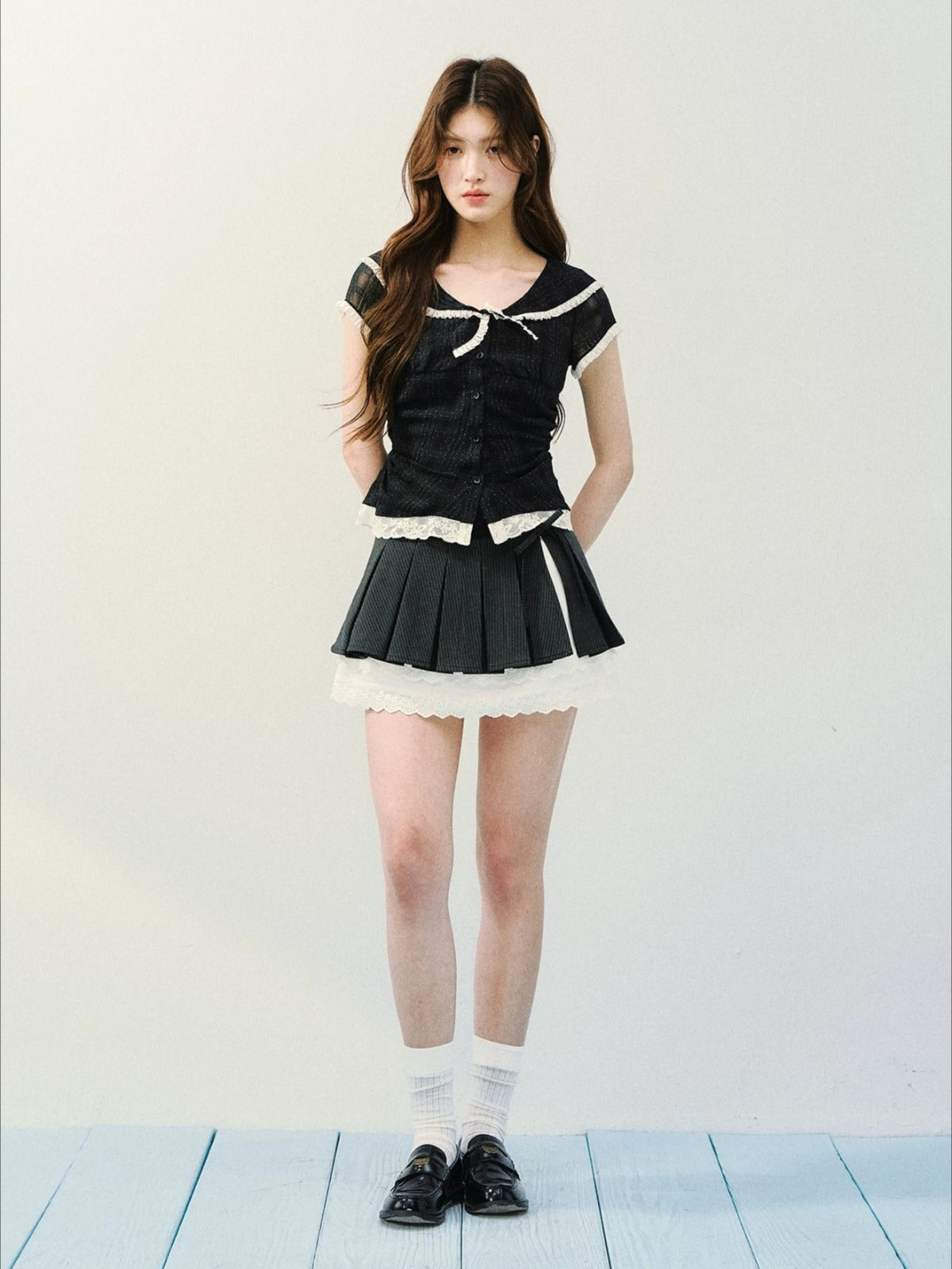 Polka Dot Sailor Blouse