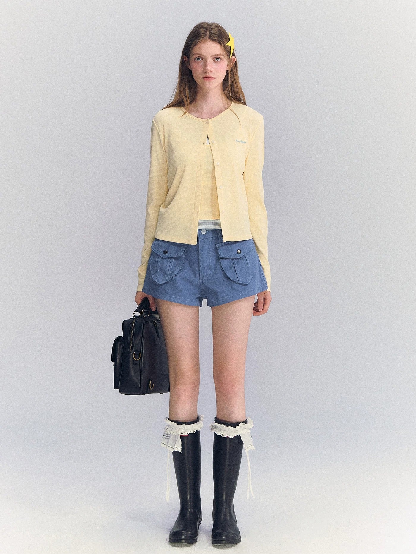 Blue Cargo Shorts