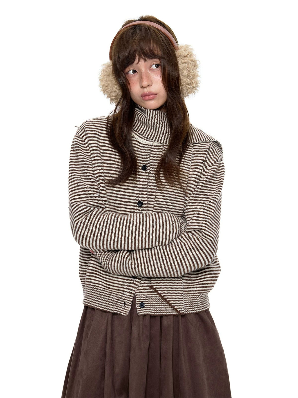 Polar Fleece Knit Cardigan
