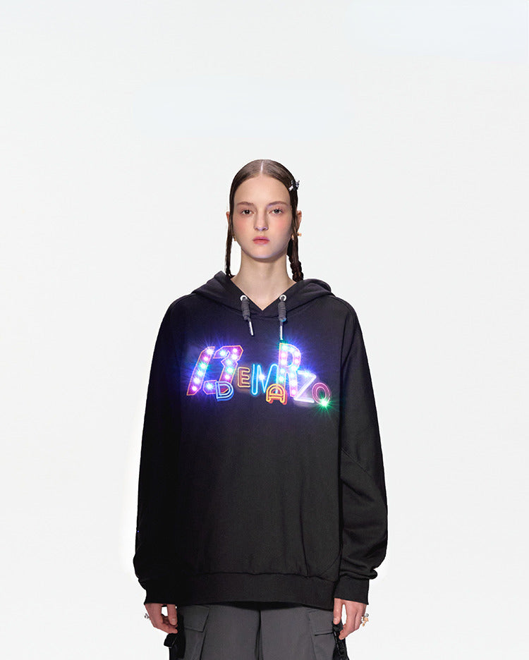 Bear Neon Light Hoodie