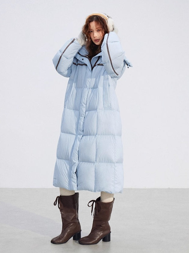 Hooded Long Down Coat