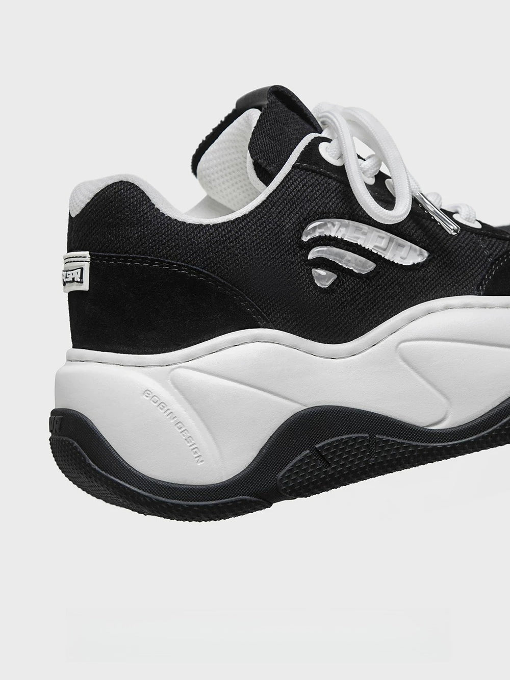 Black Wave Platform Sneakers