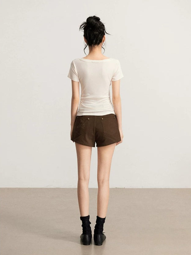 Ruched V-Neck Top