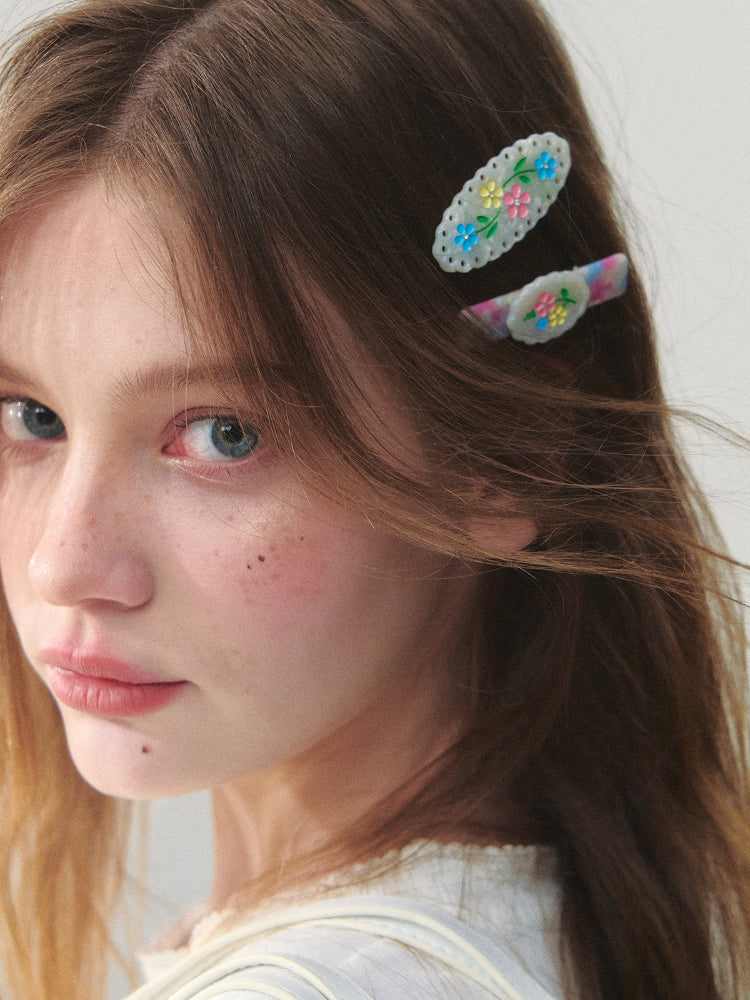 Romantic Bouquet Acetate Hair Clip