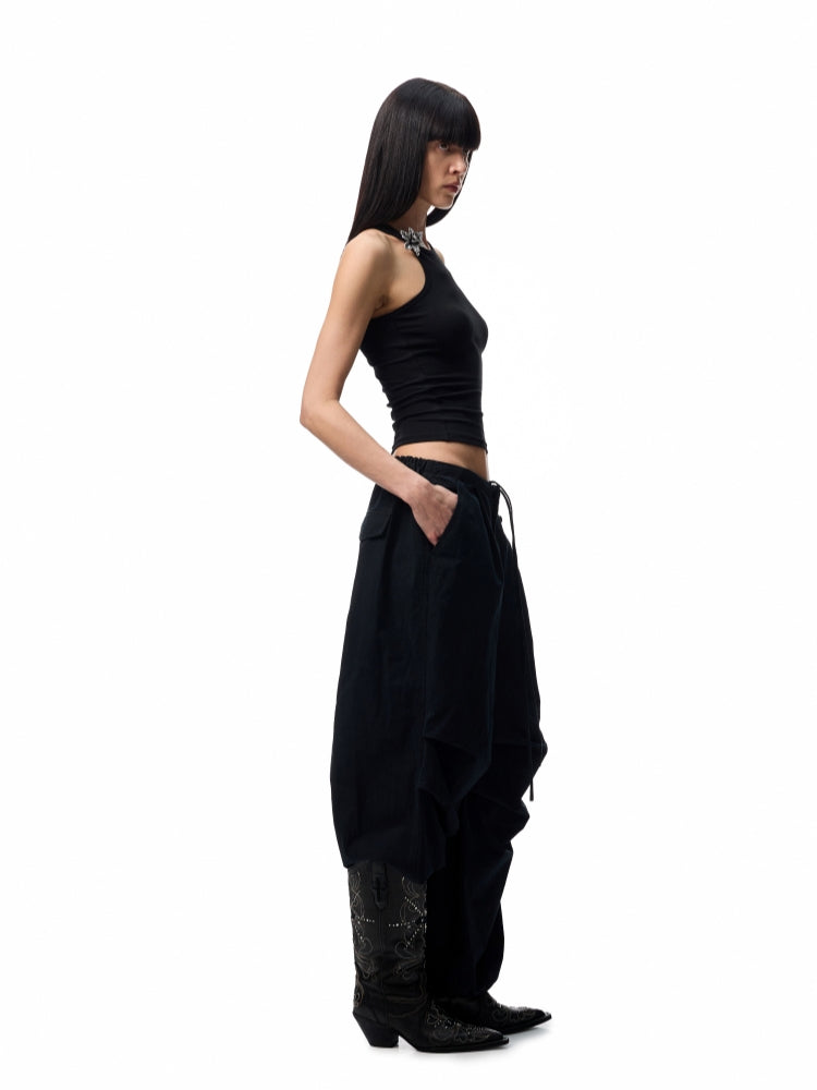 Basic Solid-Color Embroidered Slim-Fit Vest