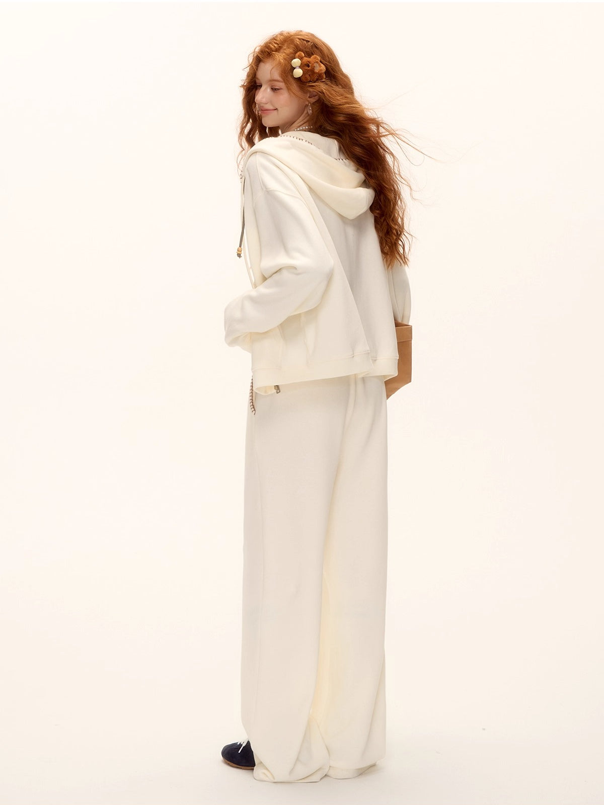 Pony Beaded Hoodie Set