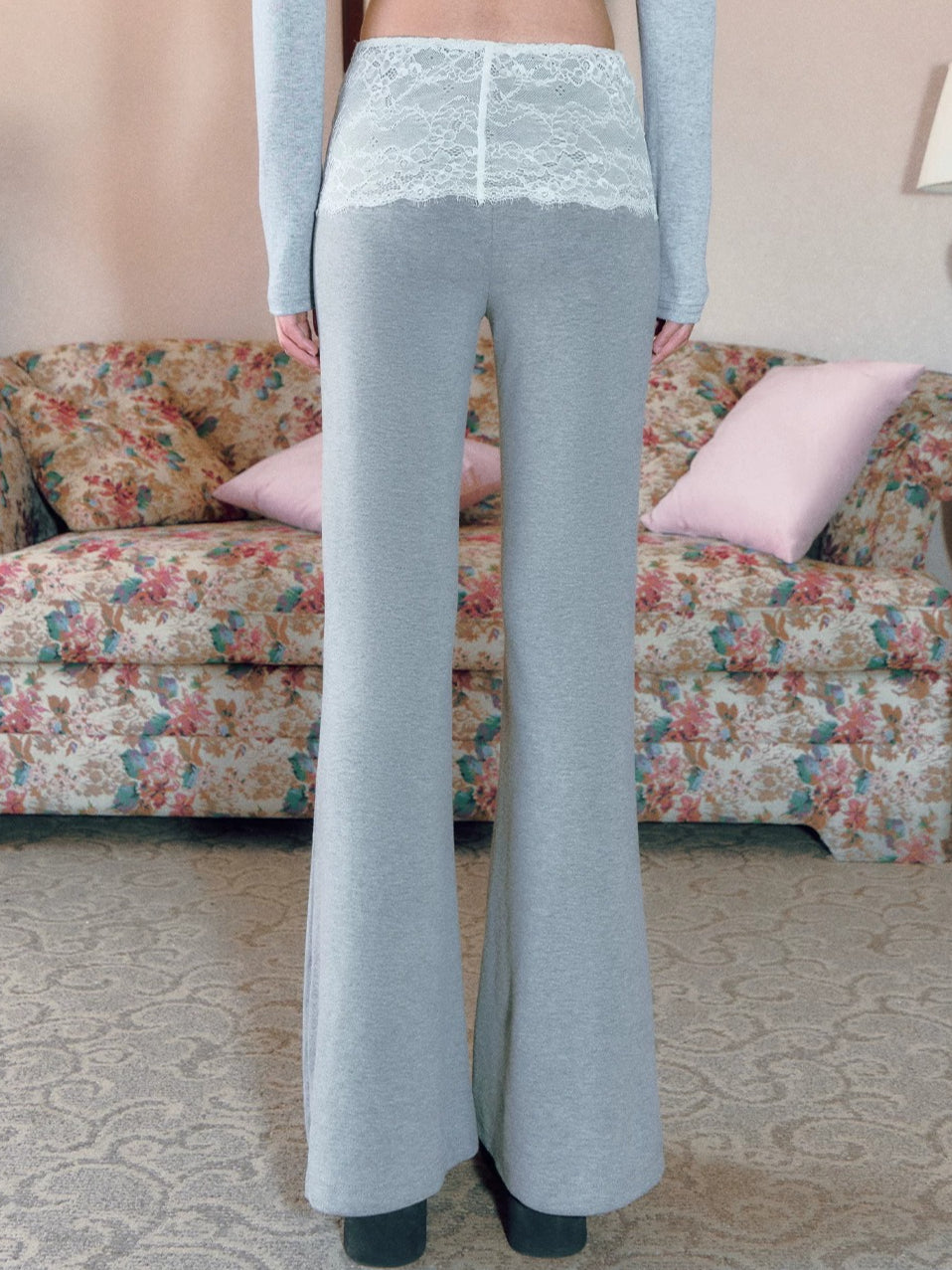 Lace Flare Pants