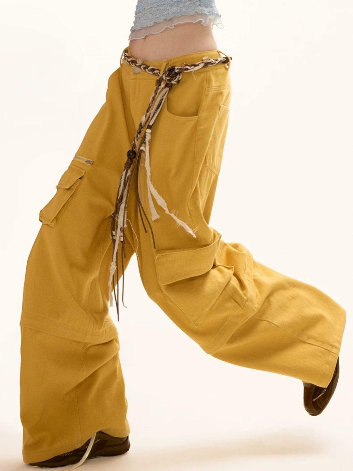 Washed Convertible Utility Pants