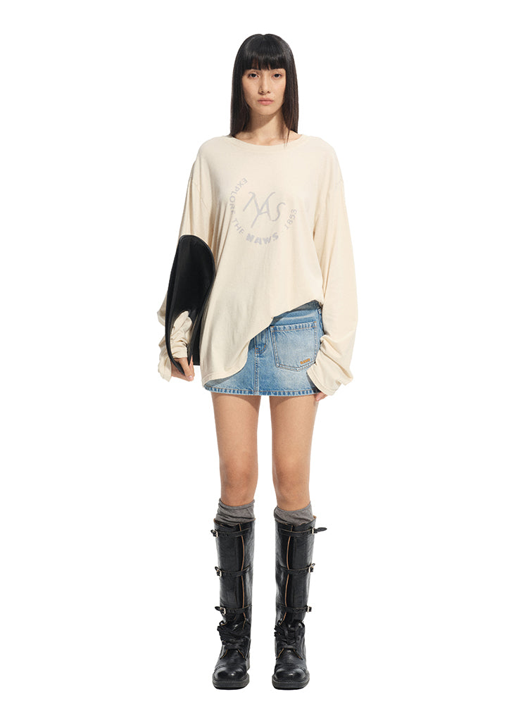 Vintage Washed Casual Loose T-Shirt