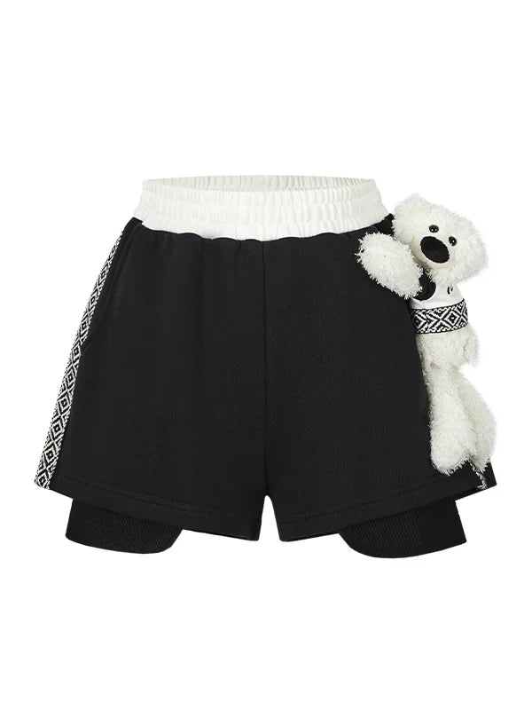 String Baseball Logo Shorts