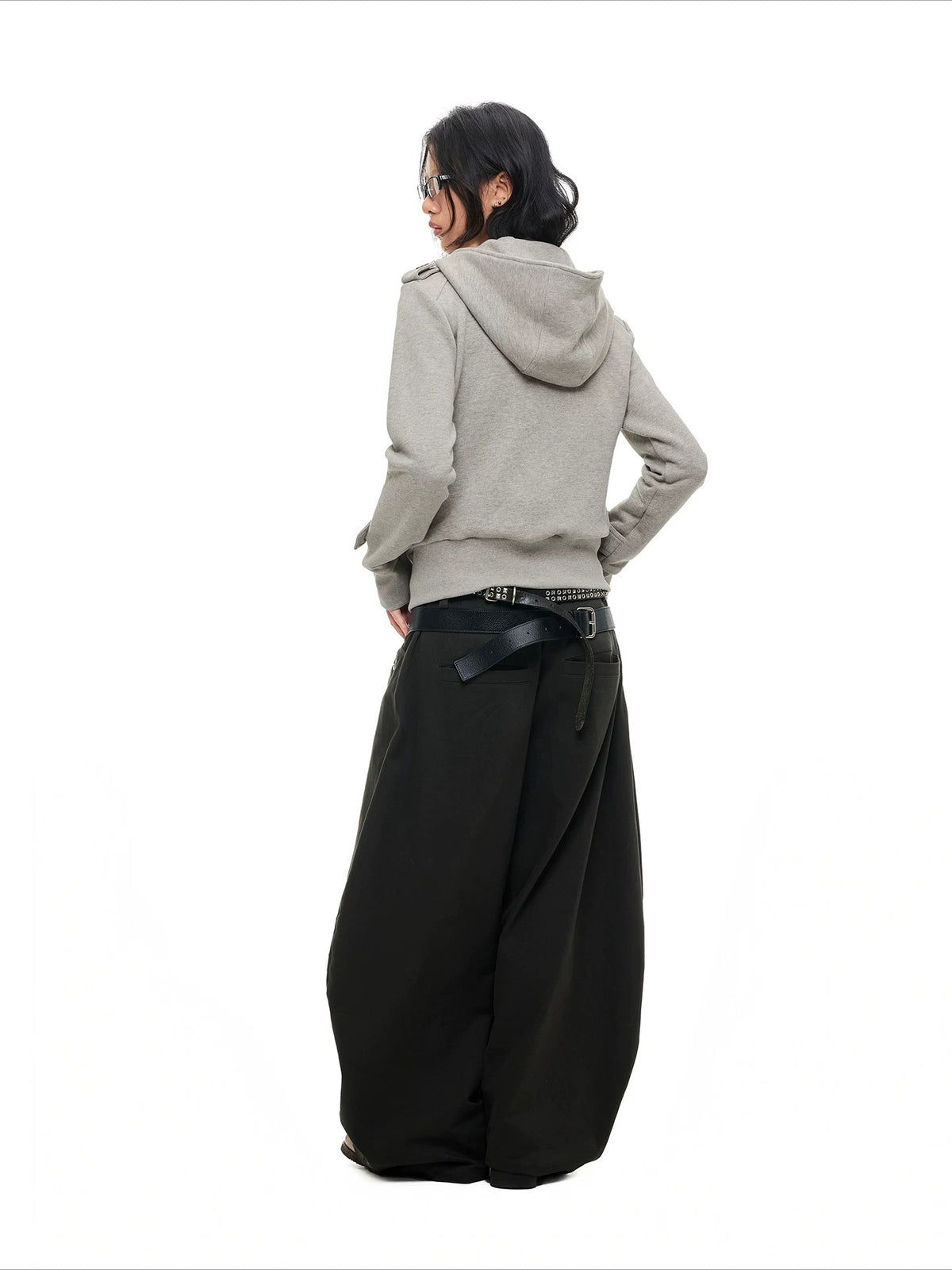Double-Breasted Utility Cropped Jacket