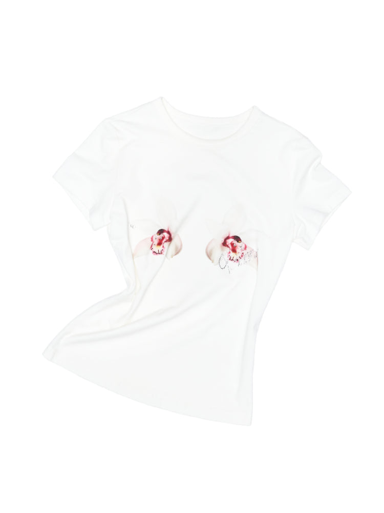 Printed Slim-Fit Short Sleeve T-shirt