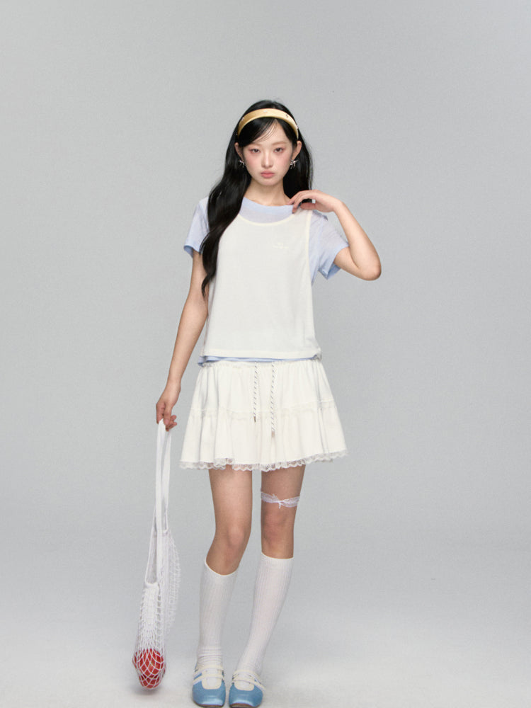 Round-neck Short-sleeve Vest