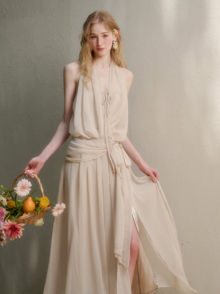Airy Lightweight Greek-style Maxi Dress
