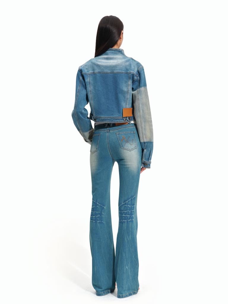 Equestrian Laser Denim Jacket