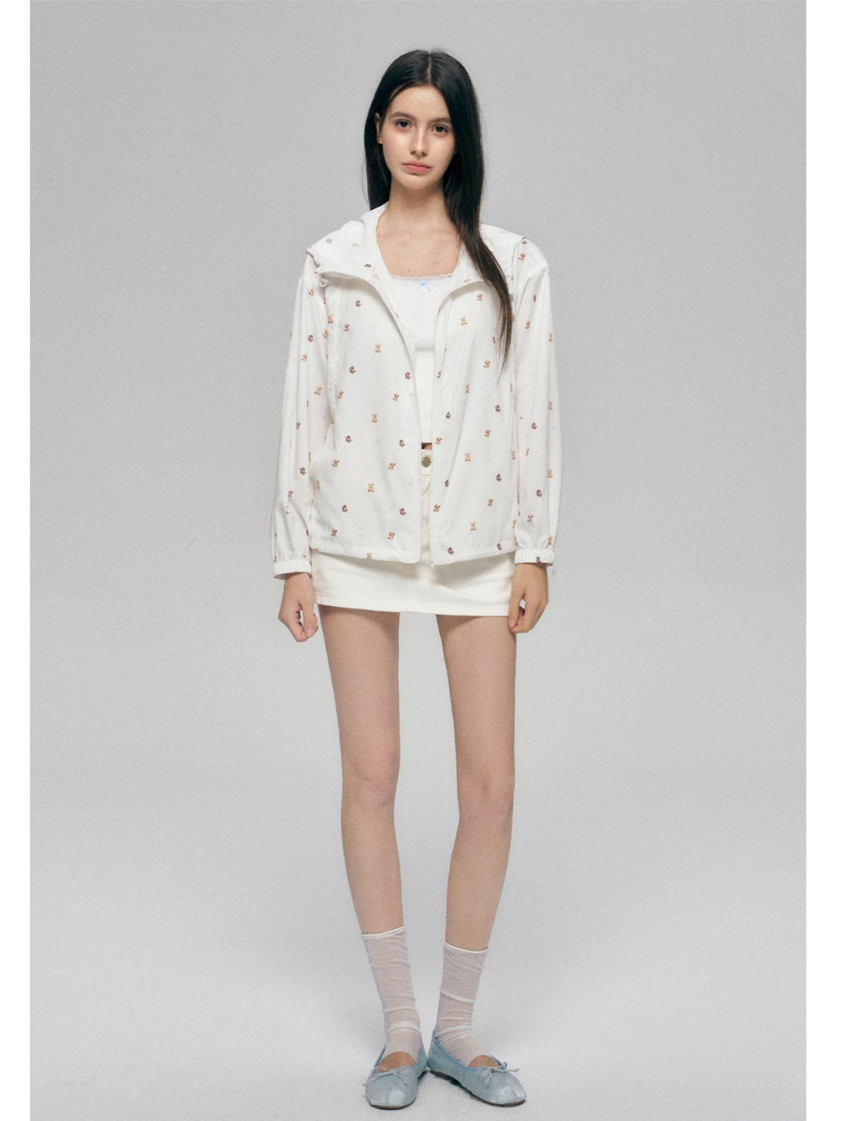 Bear Print Sun Jacket