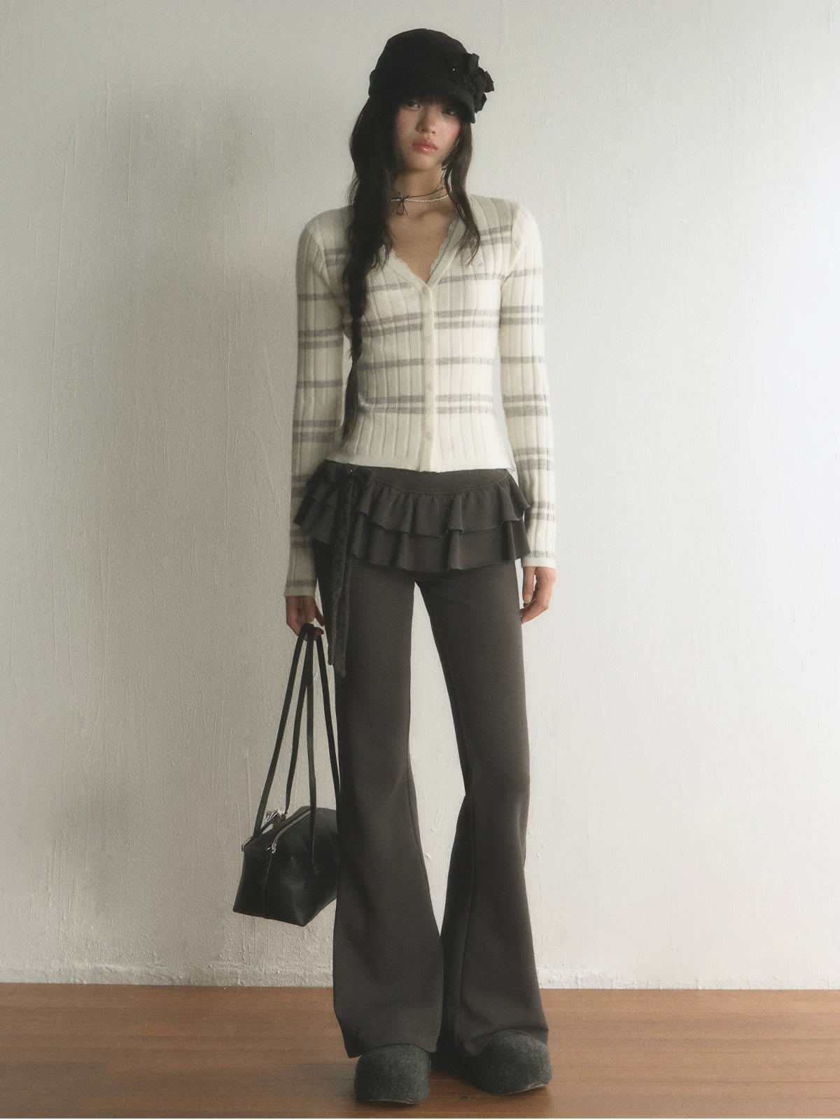 Striped Knit Cardigan