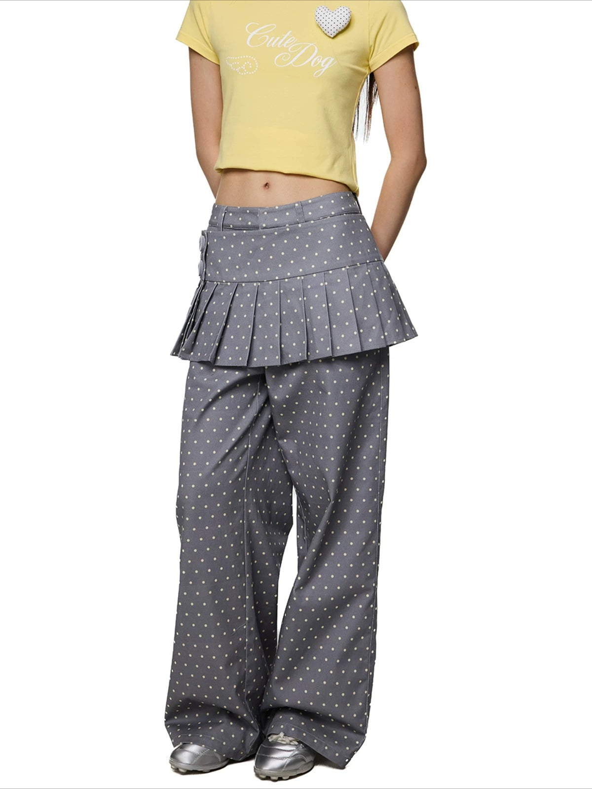 Detachable Polka Dot Pants