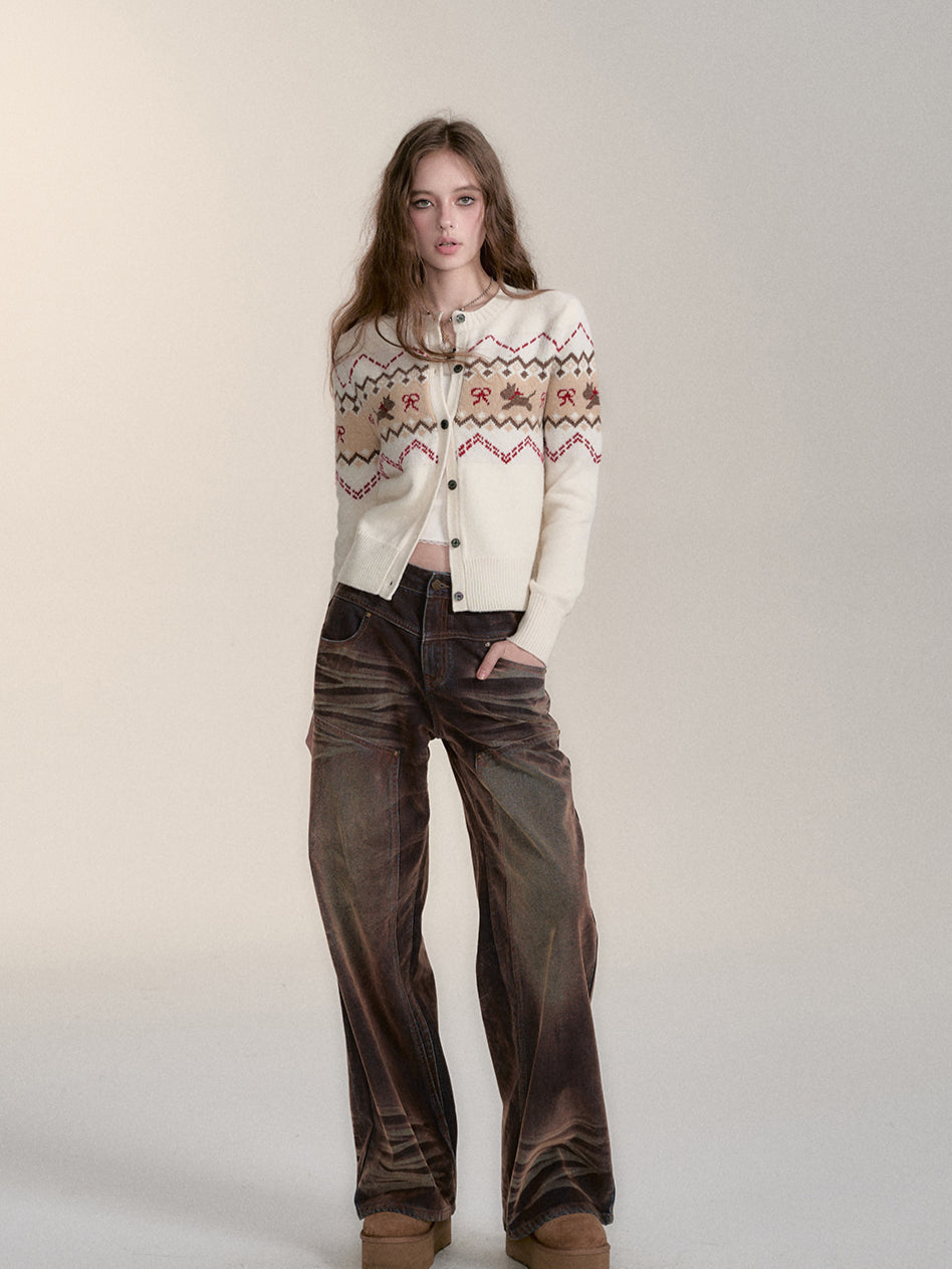 Fair Isle Dog Cardigan