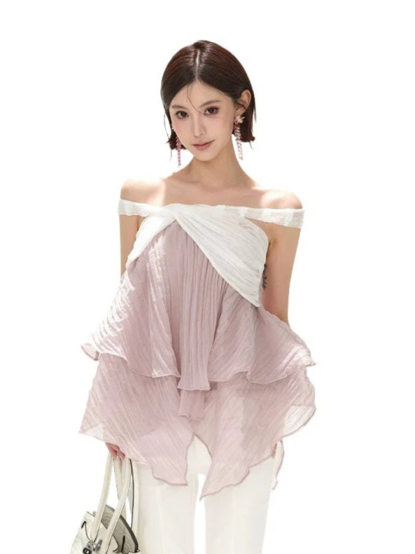Off-Shoulder Ruffle Blouse