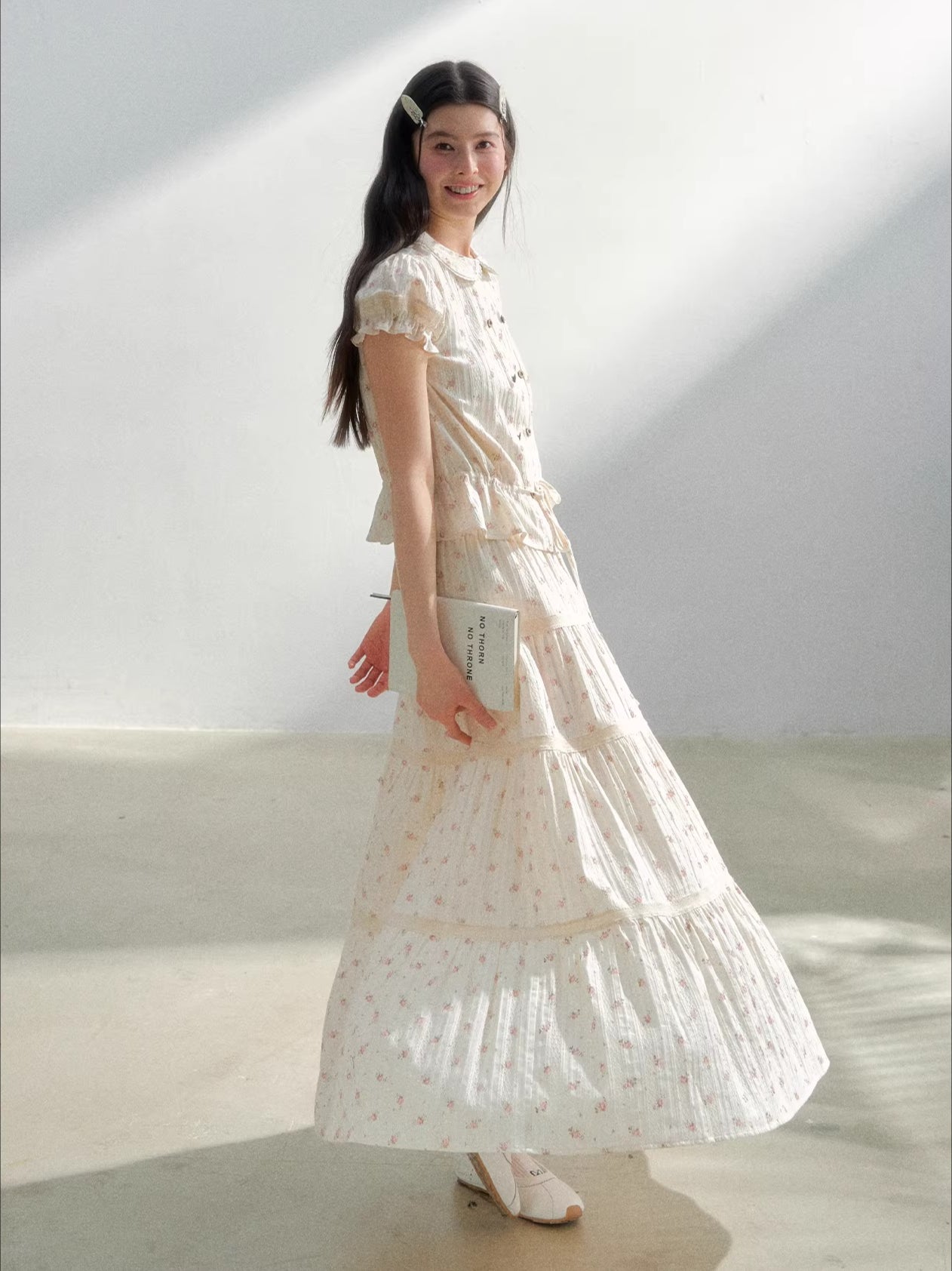 Vintage Plaid Shirt & Skirt Set