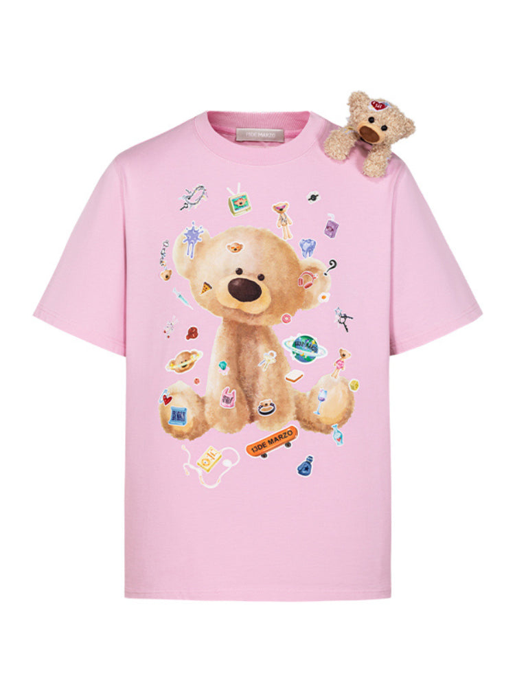 Patched Bear Cotton T-shirt