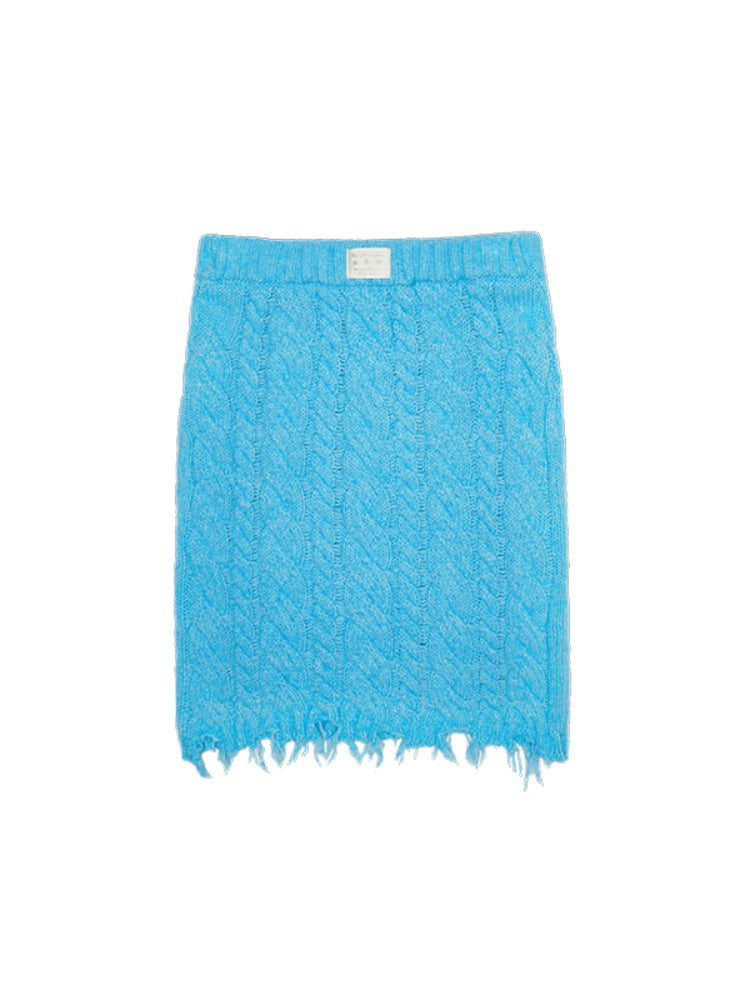 Cable Knit Cardigan & Skirt Set