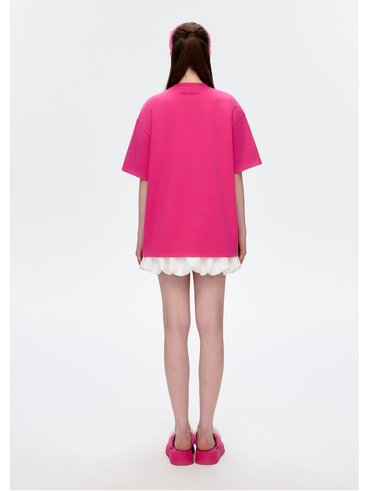 Doll Imitation Diamond Short-sleeve T-shirt