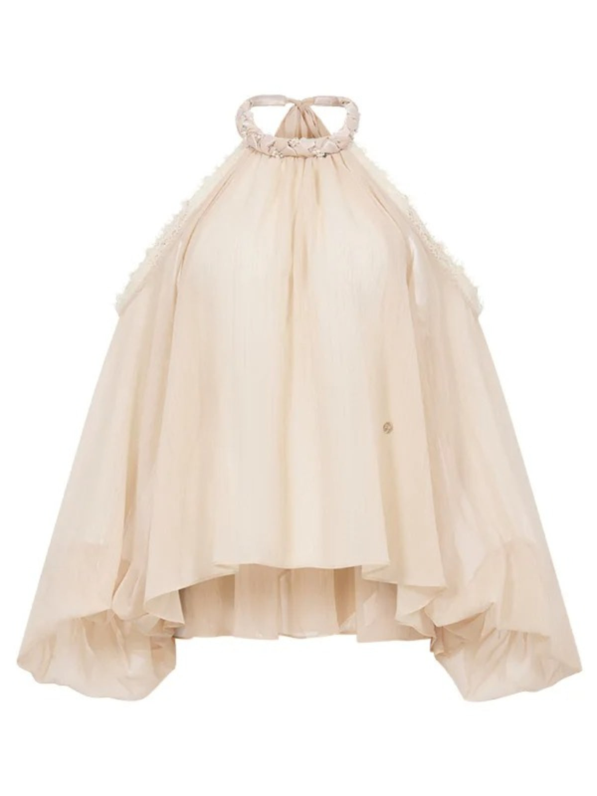 Puff Sleeve Chiffon Blouse