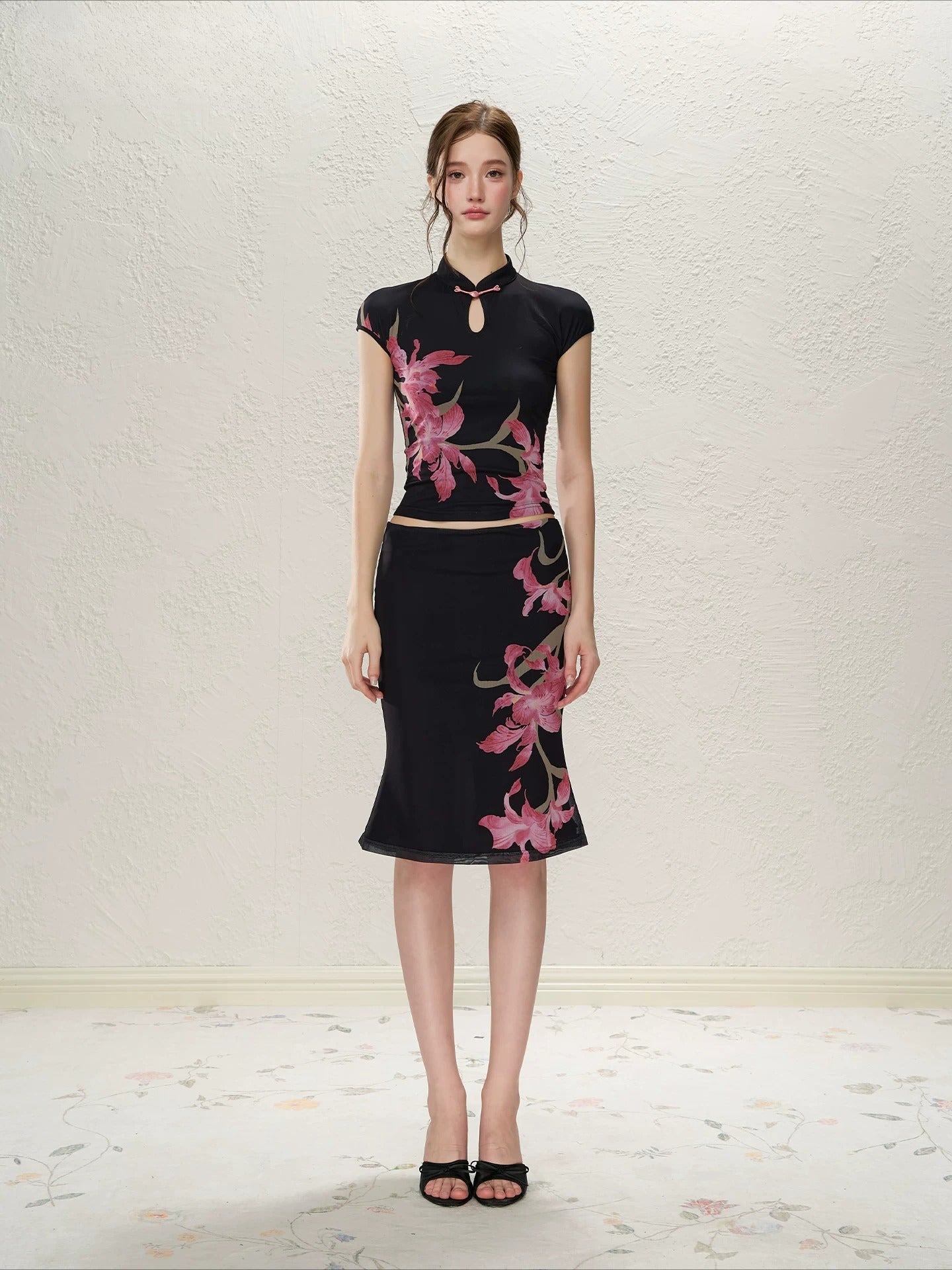 Red Romance Qipao Set