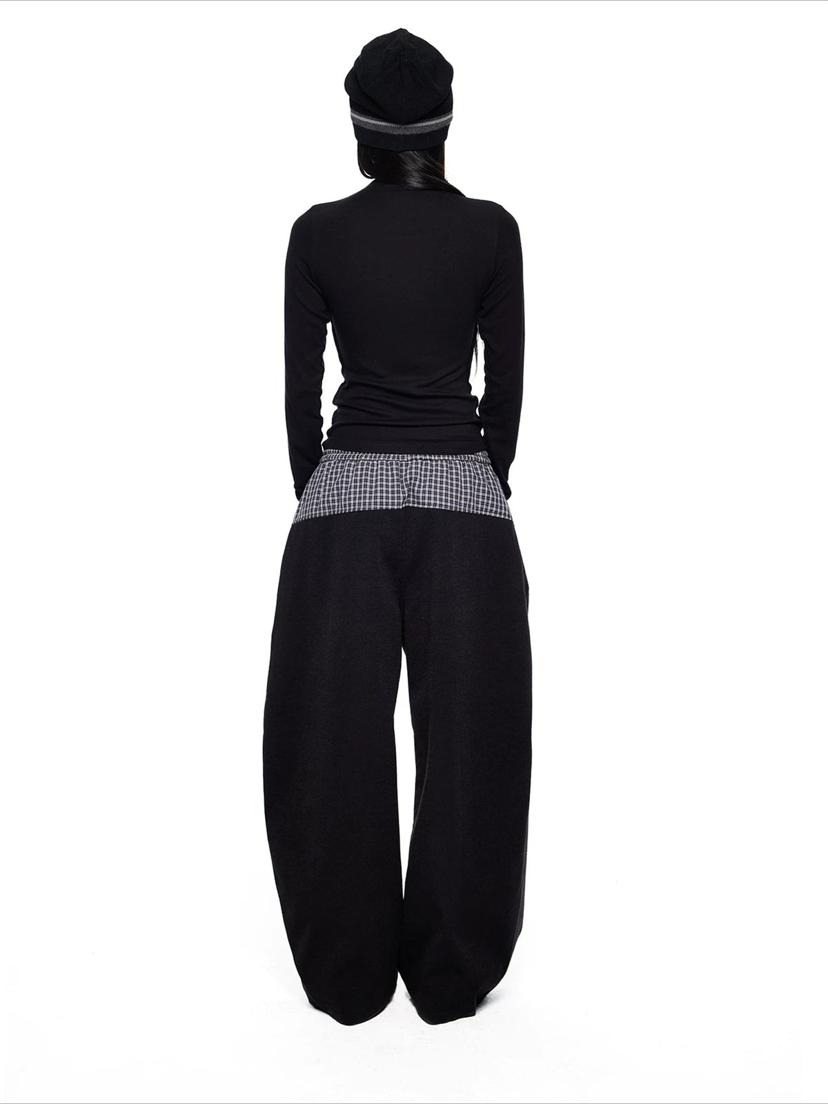 Slim Pleated Long Sleeve Top
