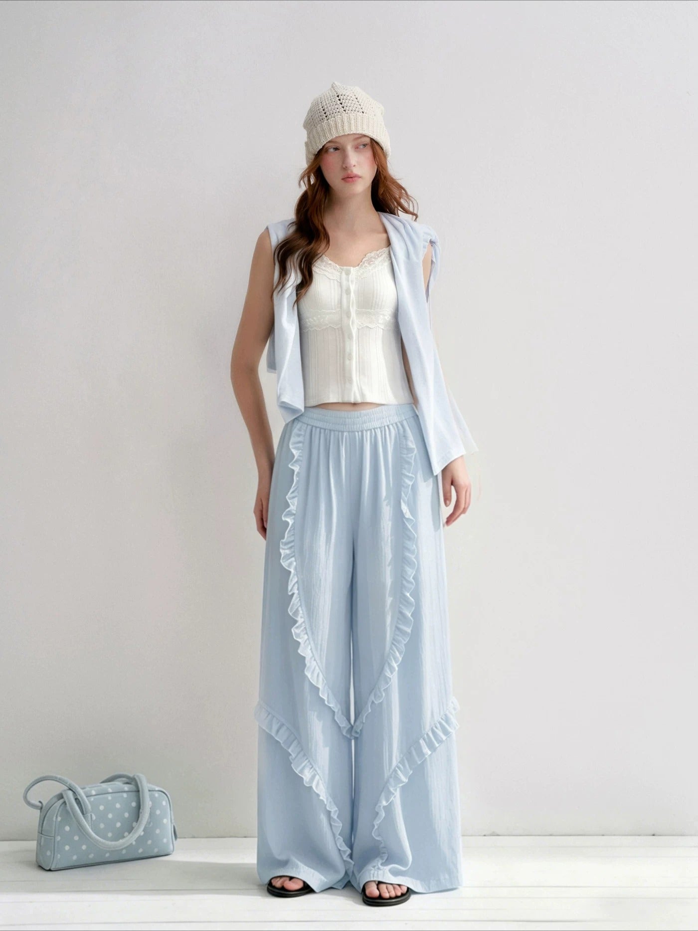 Lace Wide Leg Pants