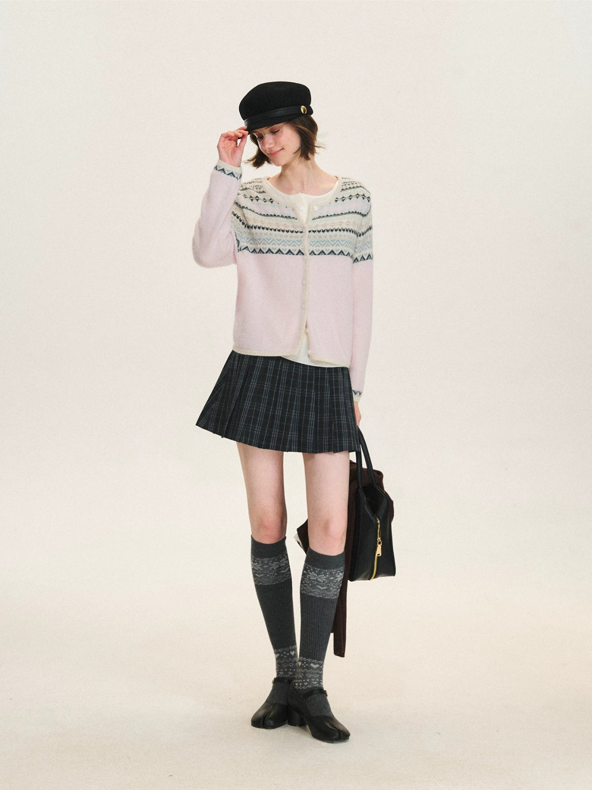 Pastel Fair Isle Knit Cardigan