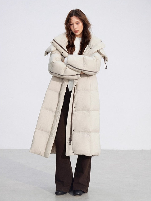 Hooded Long Down Coat