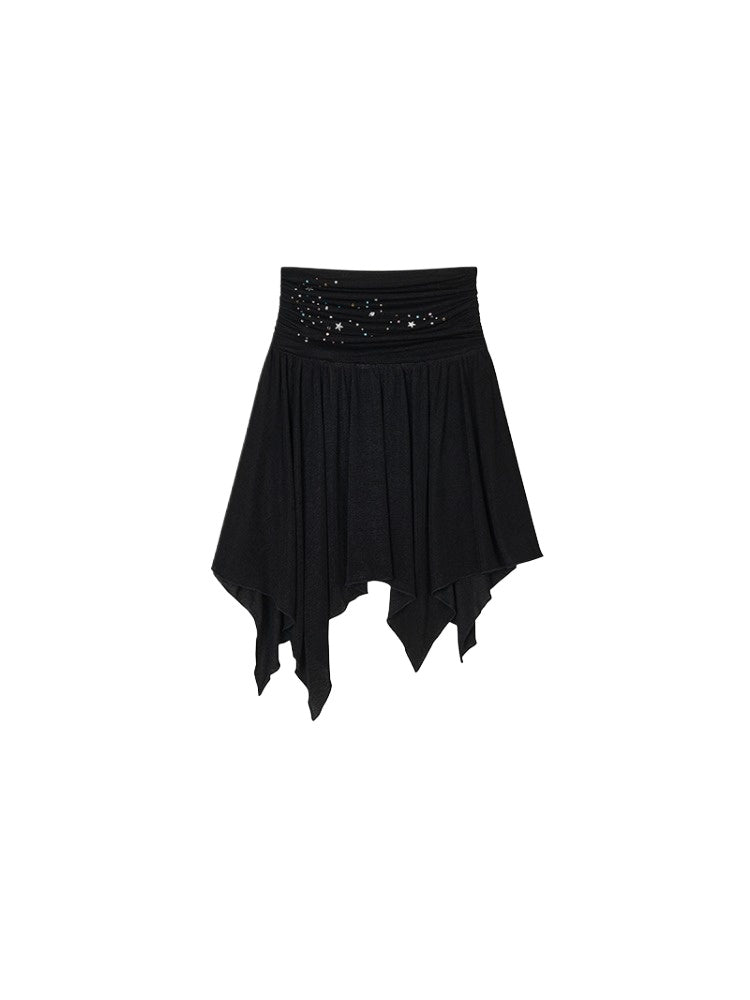 Star Beaded Ruffled Bandeau & Skirt Set