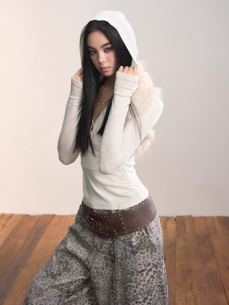 Faux Fur Shoulder Wrap / Vest / Belt