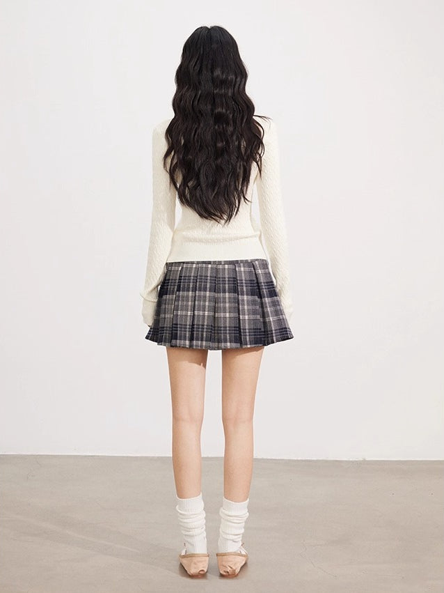 Black & Off-white Logo Knit Pullover