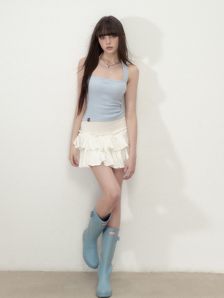 Wrinkled Convertible Cake Skirt