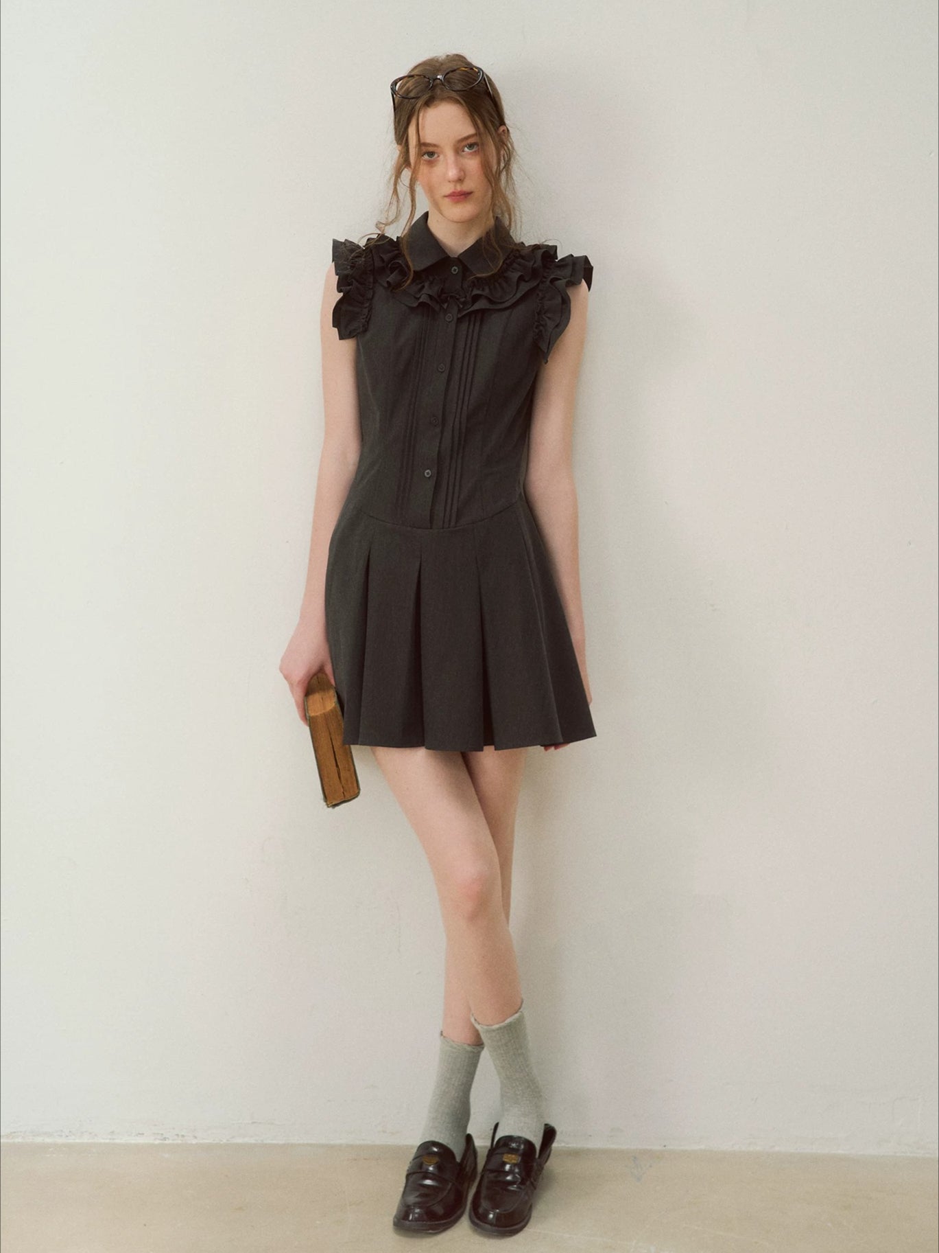 Ruffle Collar Dress