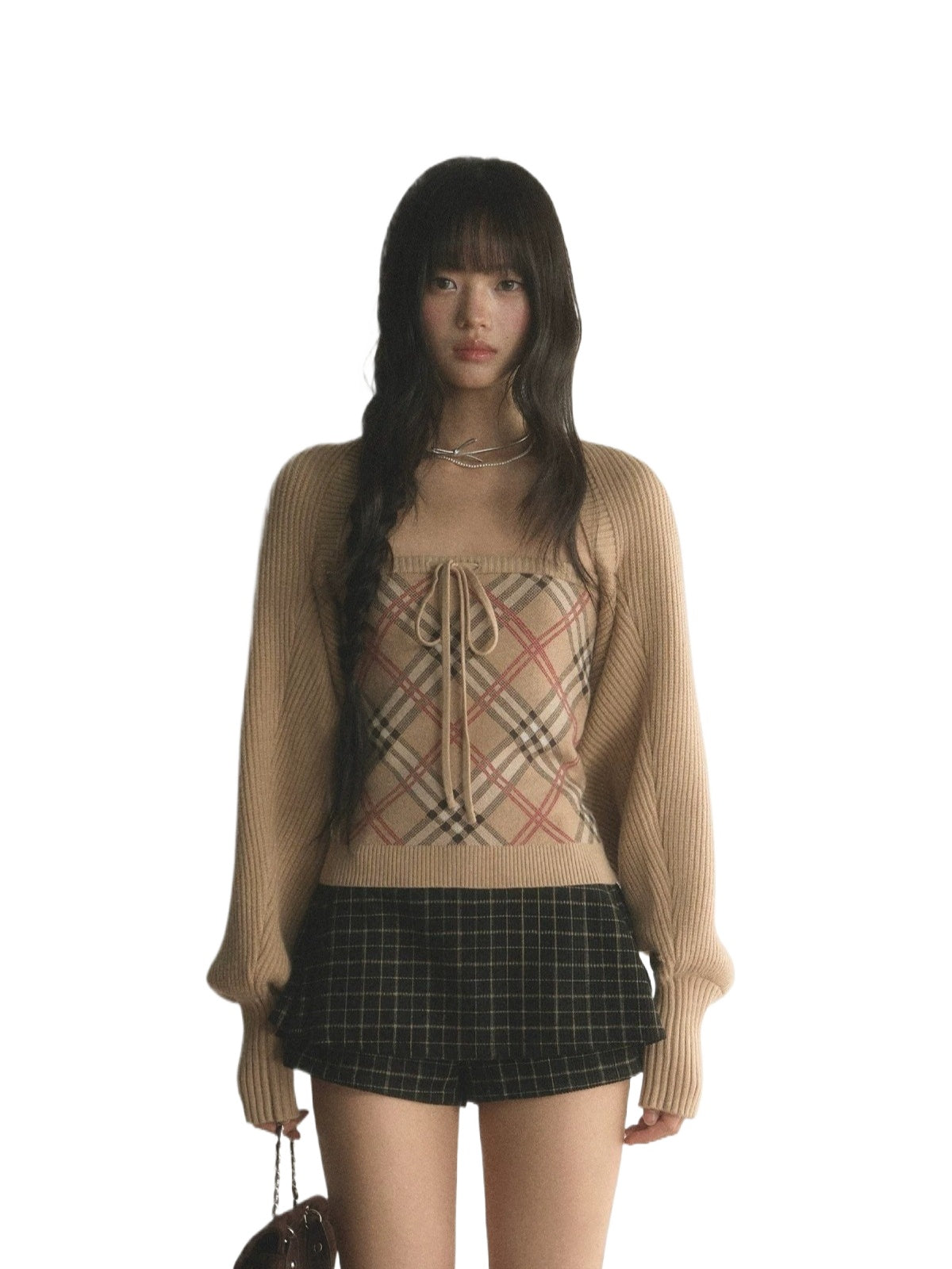 Argyle Knit Layer Set
