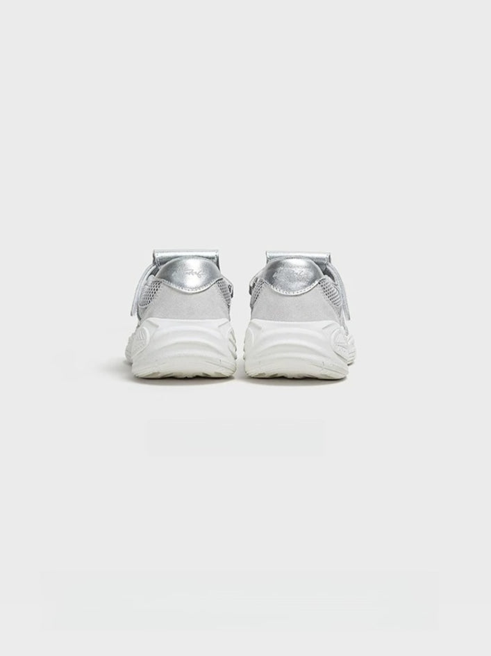 Silver Ballet Mary Jane Sneakers