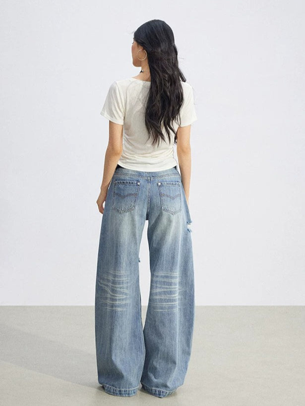 Butterfly Ruched Slim Tee